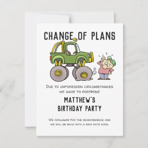 Alteração De Planos Cancelamento Do Partido Adiar