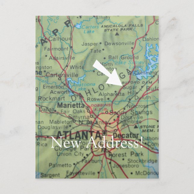 Alteração do cartão de endereço (Frente)