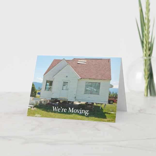 Alteração do Cartão de Endereço: Estamos a Mover (Frente)