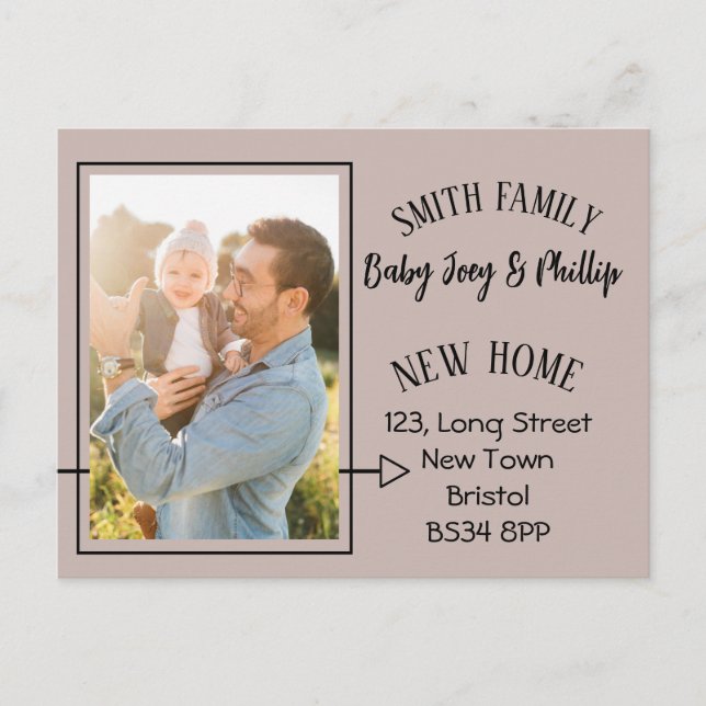 Alteração moderna do endereço Cartão postal Foto (Frente)