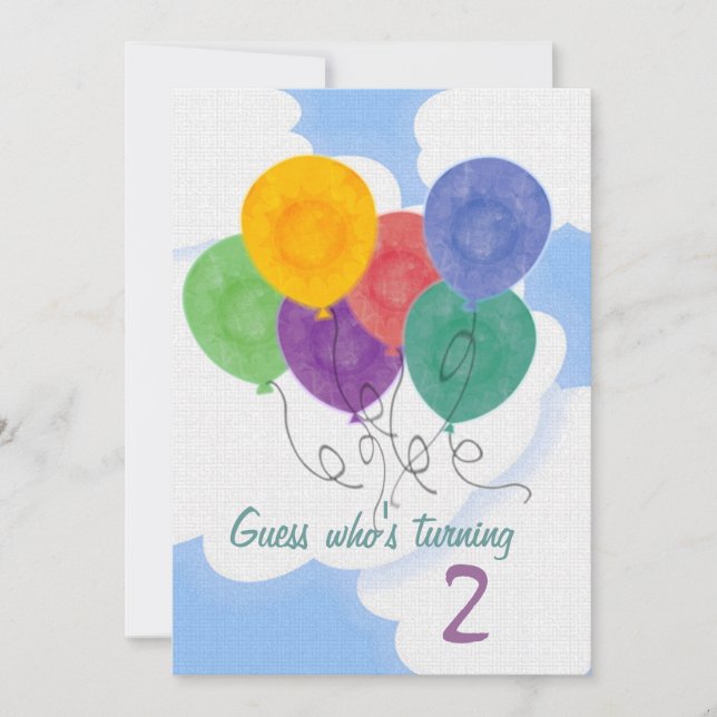 Alterar o Convite de aniversário de Idade (Frente)