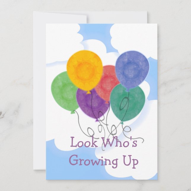 Alterar o Convite de aniversário de Idade (Frente)