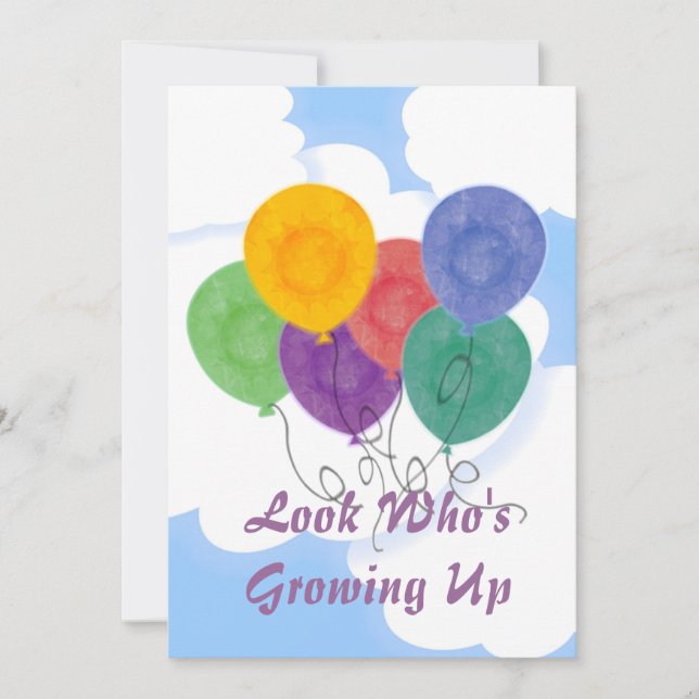 Alterar o Convite de aniversário de Idade (Frente)