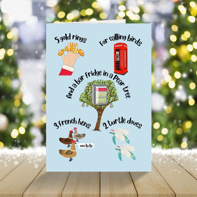 Alternativo 12 dias do cartão de férias de Natal (Criador carregado)