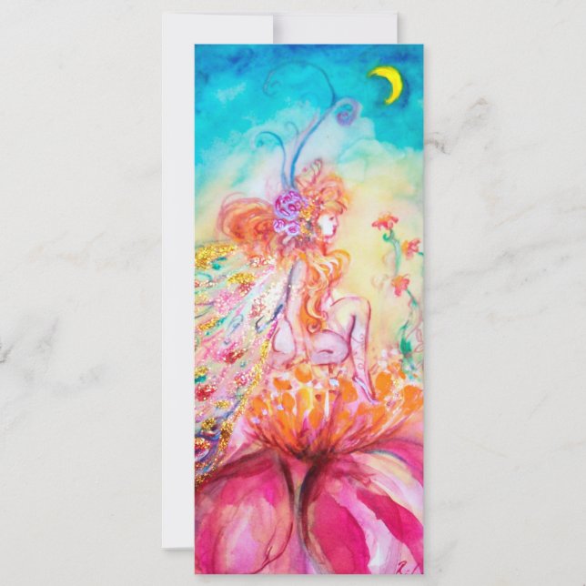 ALTHEA/Fada Whimsical na Flor Rosa (Frente)