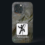 Altitude positiva - Capa de telefone climática<br><div class="desc">stonePhone Case - Faça seu smartPhone parecer uma pedra real! Imagem fotográfica de rock único fará seu smartphone se destacar. Capturado Gráfico de Clima: "Altitude Positiva" Personalizável: adicione uma mensagem de texto ou identifique o seu último ou favorito cume.</div>