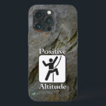 Altitude positiva - Capa de telefone climática<br><div class="desc">stonePhone Case - Faça seu smartPhone parecer uma pedra real! Imagem fotográfica de rock único fará seu smartphone se destacar. Capturado Gráfico de Clima: "Altitude Positiva" Personalizável: adicione uma mensagem de texto ou identifique o seu último ou favorito cume.</div>