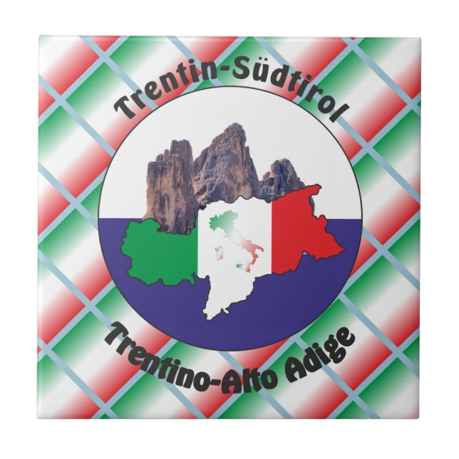 Alto Adige - Alto Adige Itália - Italia lajota (Frente)