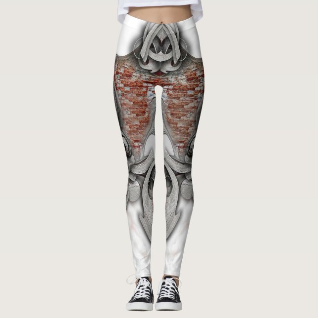 "Alto Desenho de Sentimento Puro", Leggings da Mul (Frente)
