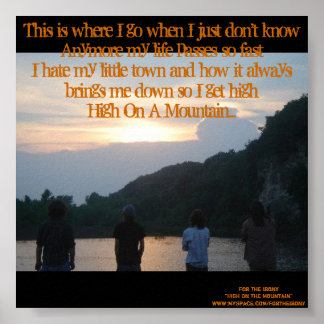 Alto Na Poster De Montanha