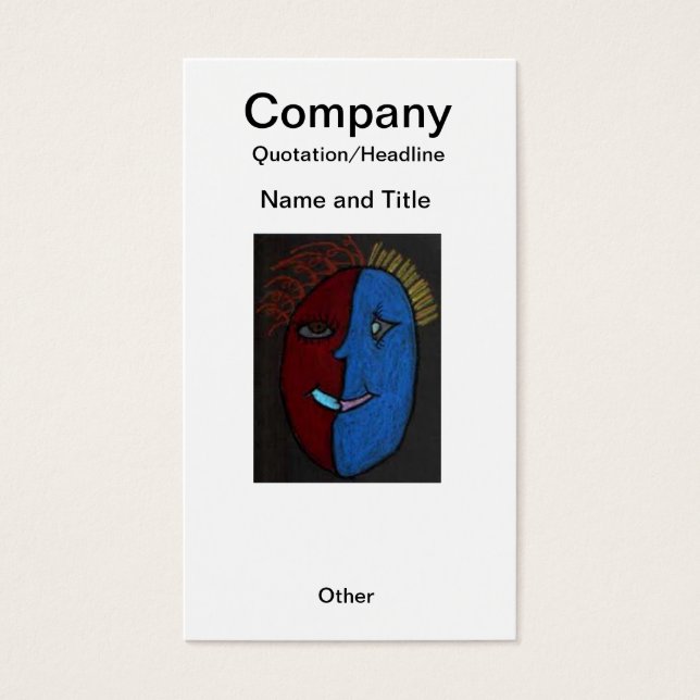 Altura personalizada inspirada/Cartão de visita (Frente)