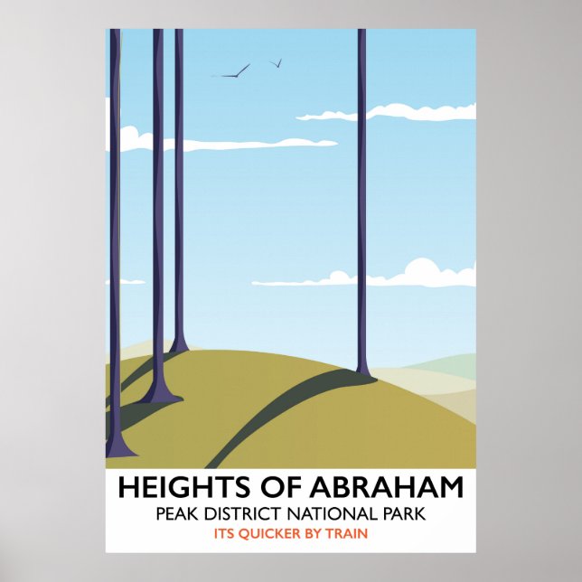 Alturas de Abraham Peak District Rail pôster (Frente)