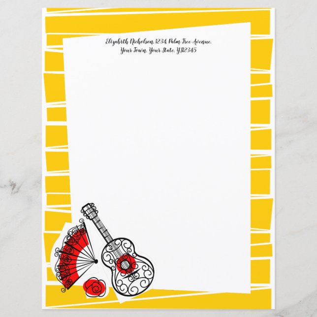 Alunos Espanhóis - Faixa de borda Texto 8.5 x 11 (Frente)