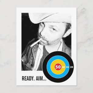 Alvo do convite do aniversário do olho de touros