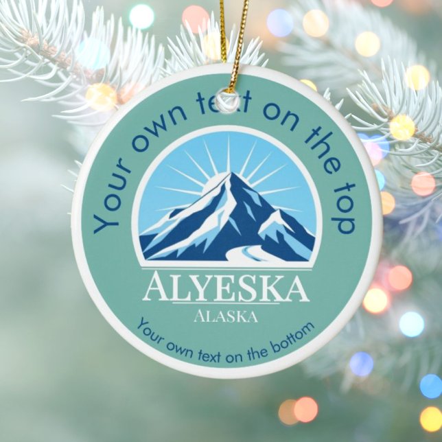 Alyeska resort Alaska - enfeites de natal da medal (Criador carregado)