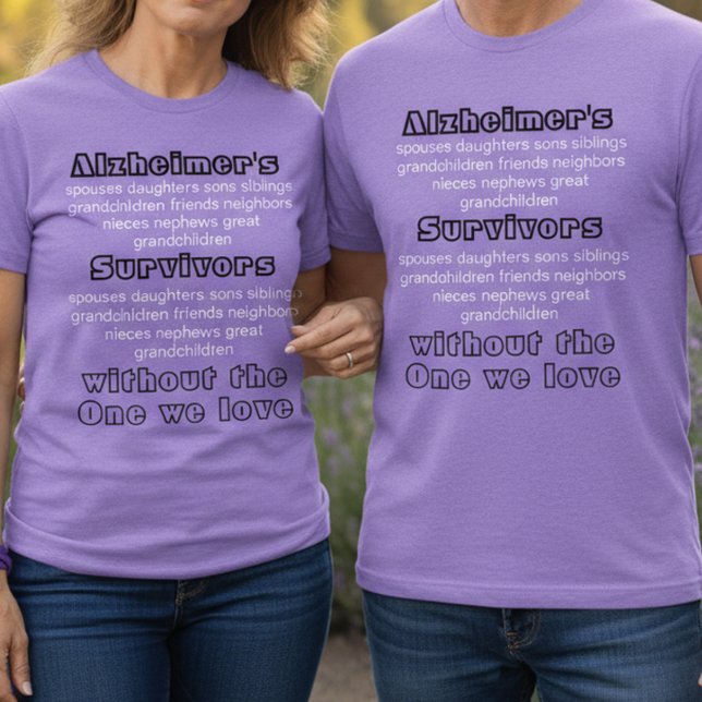 ALZ Roxo Doença de Alzheimer Conscientização Sobre (Criador carregado)