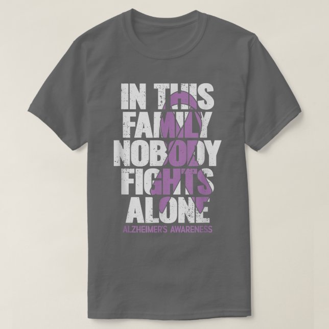 Alzheimer Camisa bandeira americana Fim Alz Alzhei (Frente do Design)