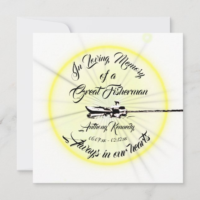 Ama a memória de um pescador Excelente (Frente)