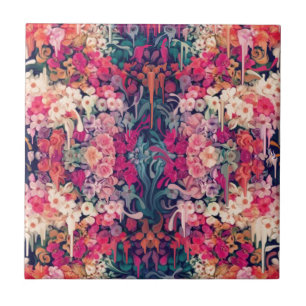 Ama-me talvez, derretendo o teste padrão floral