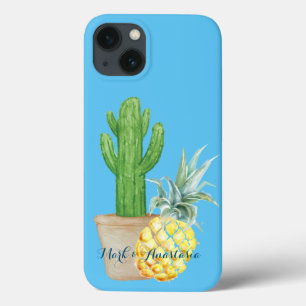 Ama Moderno Abacaxi Azul e Torre de Praia de Cactu