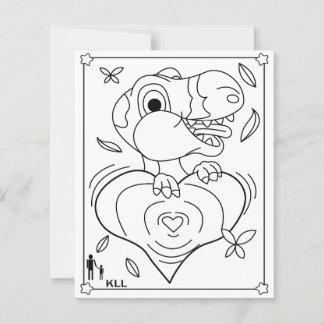 Amada Página de colorir Dinasoaur