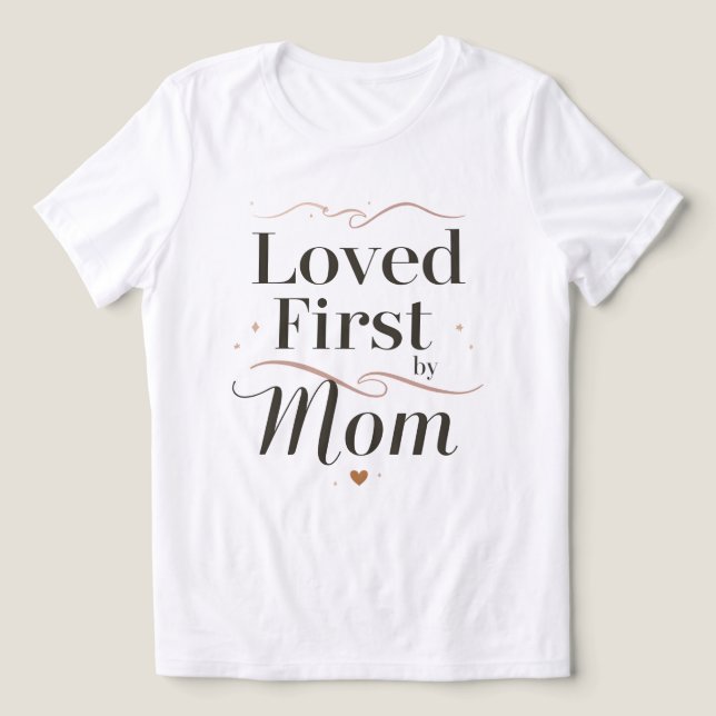 Amada Primeiro pela Mamãe Presente Elegante para o (Design frontal)