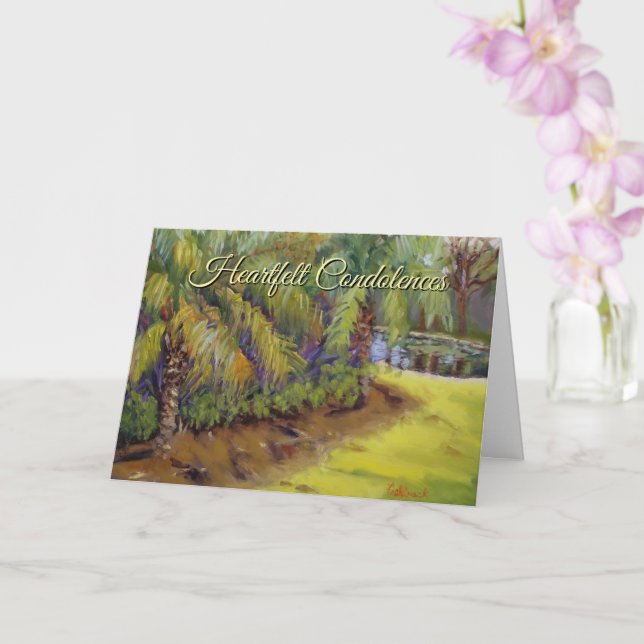 Amado Cartão de condolências de Oração de Serenida (Orquídea)