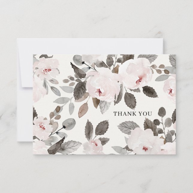 Amado Cartões de agradecimentos de Rosas Rosa (Frente)