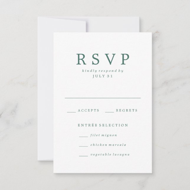 Amado | Cartões RSVP De Casamento (Frente)