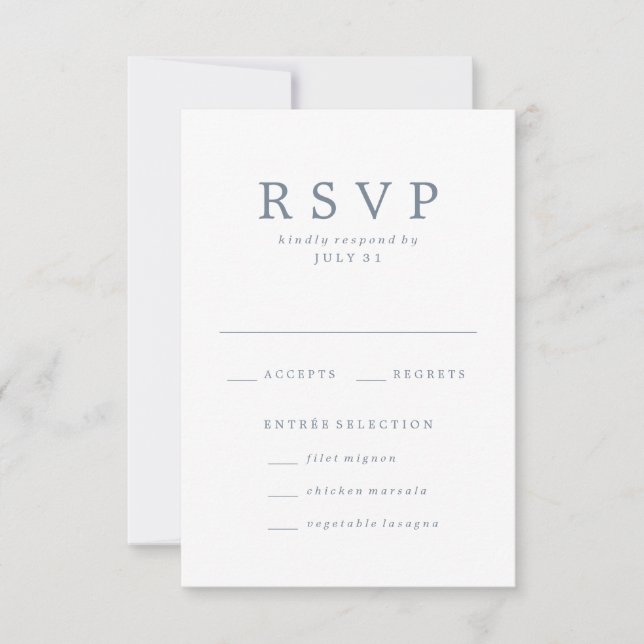 Amado | Cartões RSVP De Casamento (Frente)