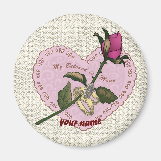 Amado imã de casamento do meu Rosa (Frente)