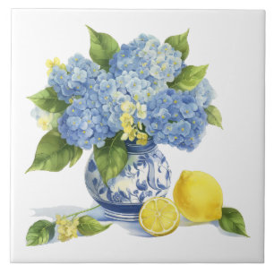 Amalfi Coast Watercolor — Lemon Mediterrâneo
