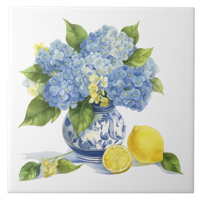 Amalfi Coast Watercolor — Lemon Mediterrâneo (Frente)