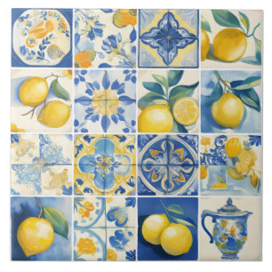 Amalfi Coast Watercolor — Lemon Mediterrâneo