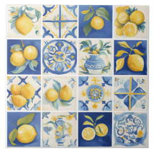 Amalfi Coast Watercolor — Lemon Mediterrâneo