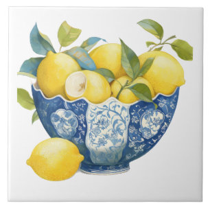 Amalfi Coast Watercolor — Lemon Mediterrâneo
