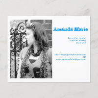 Amanda Marie cartões de visitas