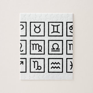 Amando-se quebra-cabeça do zodíaco