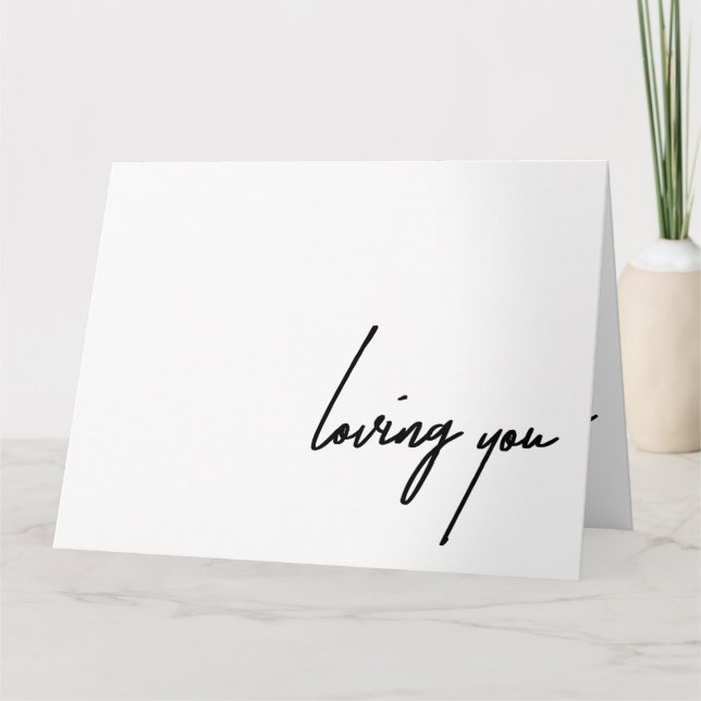 Amando Seu Cartão De Saudação Dobrado (Frente)