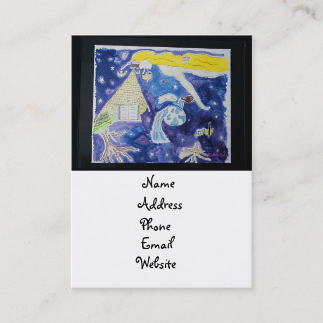 Amanhã Nunca Conhece cartão de visita (Frente)