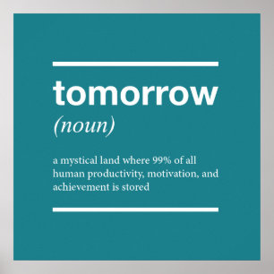 Amanhã poster inspirado da faculdade