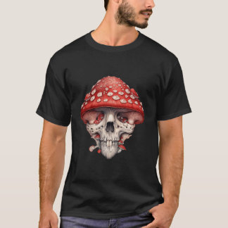 Amanita Muscaria Camiseta do Casco de Mushroom