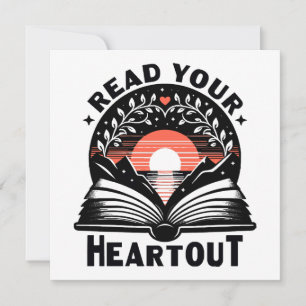 Amante da Leitura Leia Seu Coração Para Fora Nerd
