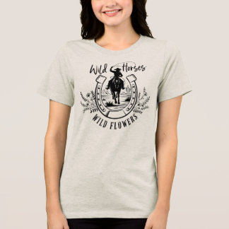 Amante da Natureza Ocidental Cavalos Selvagens e F
