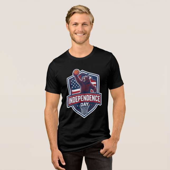 Amante de basquete Patriótico (Frente Completa)