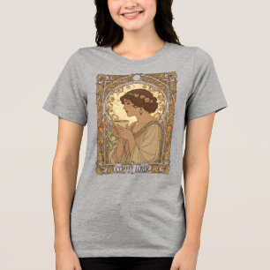 Amante de Café e Ilustração Art Nouveau da Naturez