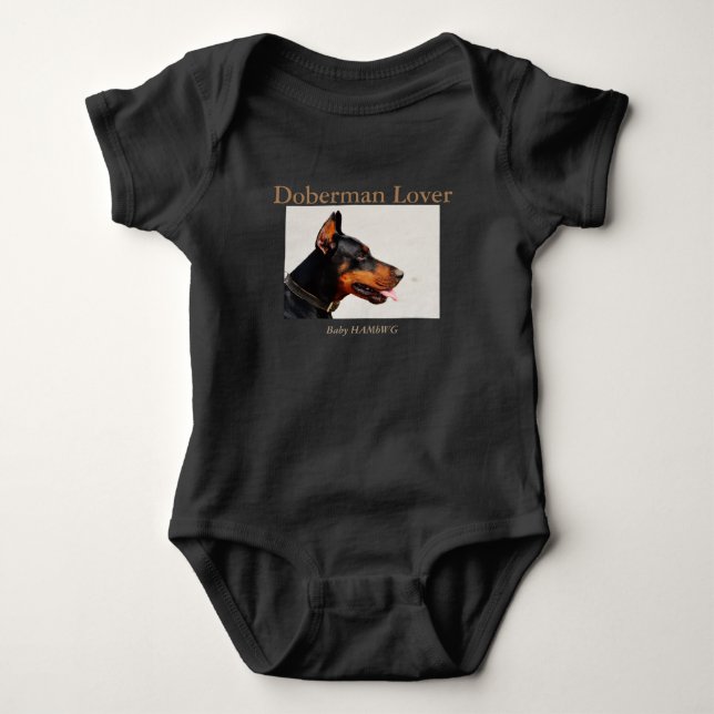 Amante de Doberman - Bebê HAMbWG Camiseta (Frente)