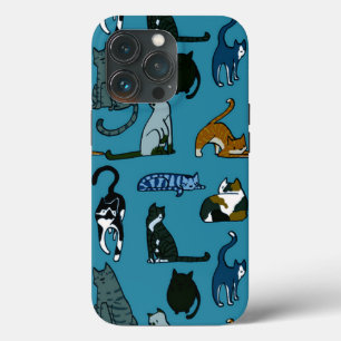 Amante de Gatos Azul Teal  