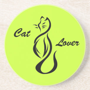 Amante de Gatos, Porta-Copos de Arenito de Gato Es