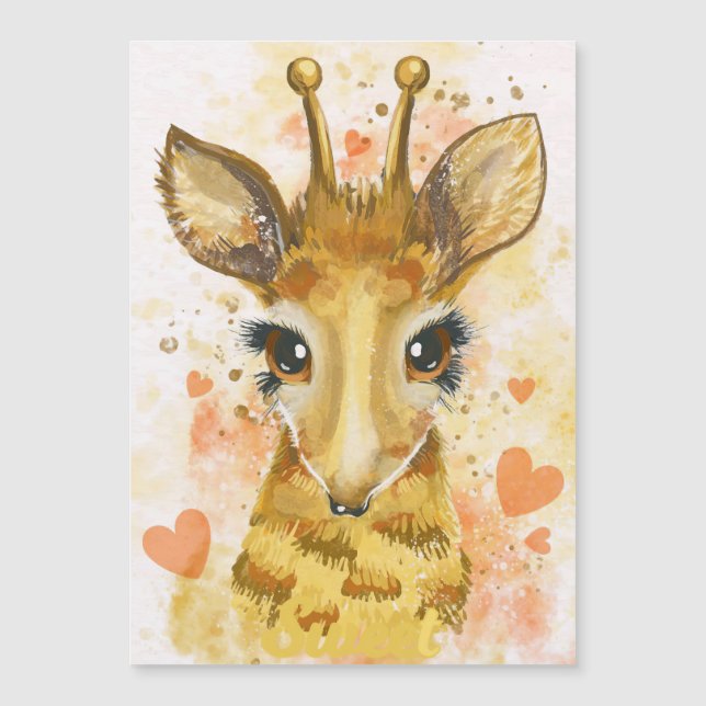 Amante de Girafa Girafa Adorável (Frente)